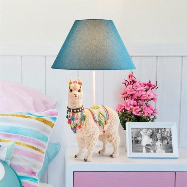 Design Toscano JQ12103 14 1/2 Inch Andes Alpaca of Rainbow Mountain Lamp