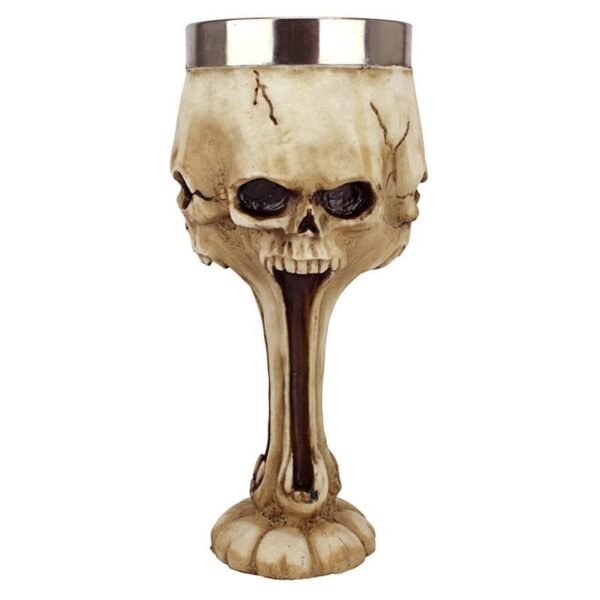 Design Toscano JQ9149 3 Inch Gothic Scare Skull Goblet