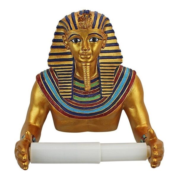 Design Toscano JQ9686 7 Inch King Tut Toilet Paper Holder