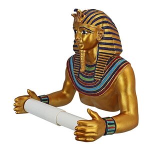 Design Toscano JQ9686 7 Inch King Tut Toilet Paper Holder