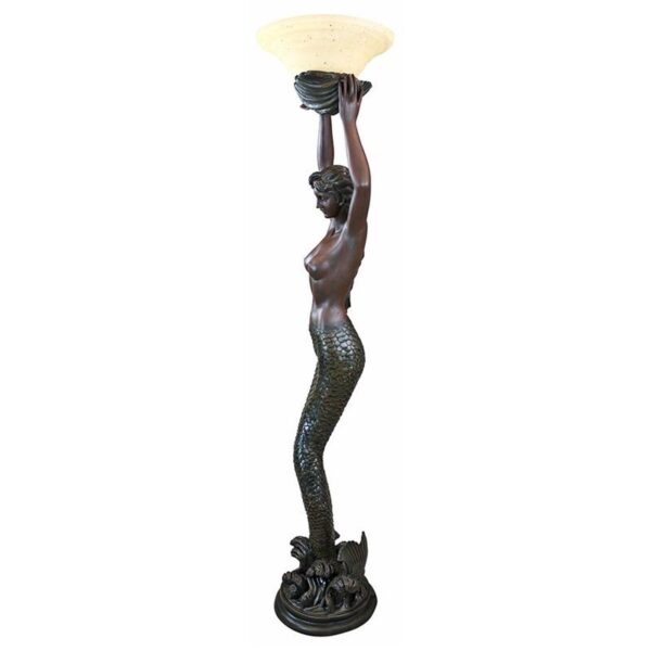 Design Toscano KY0079 16 Inch The Goddess Offering Mermaid Floor Lamp