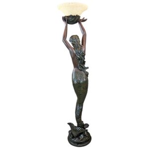 Design Toscano KY0079 16 Inch The Goddess Offering Mermaid Floor Lamp