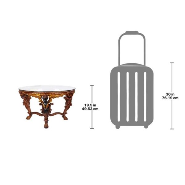 Design Toscano KY461 30 Inch Louis XIV Cocktail Table