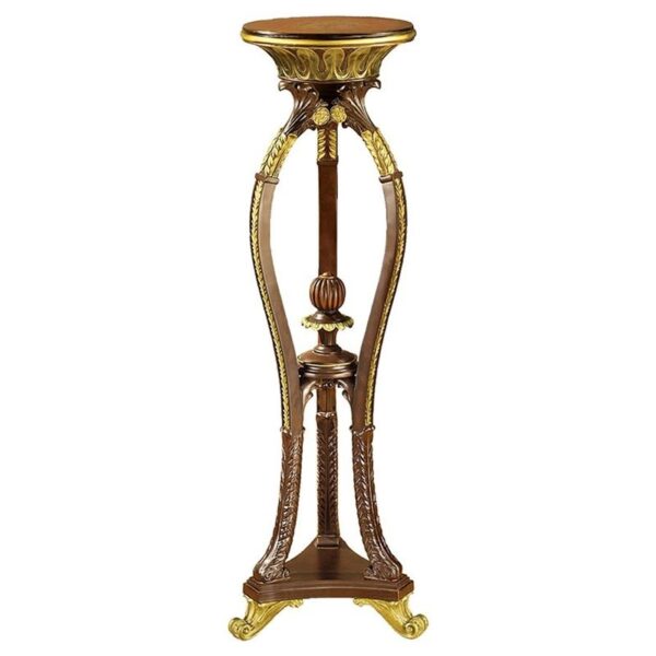 Design Toscano KY50043 12 1/2 Inch Floral Bouquet Pedestal Table