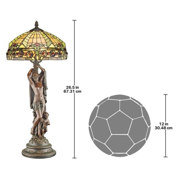 Design Toscano KY521 11 1/2 Inch Lucina Goddess of Light Desk Lamp