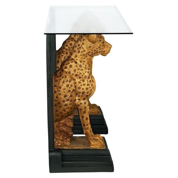 Design Toscano KY559534 55 Inch Royal Egyptian Cheetah Console