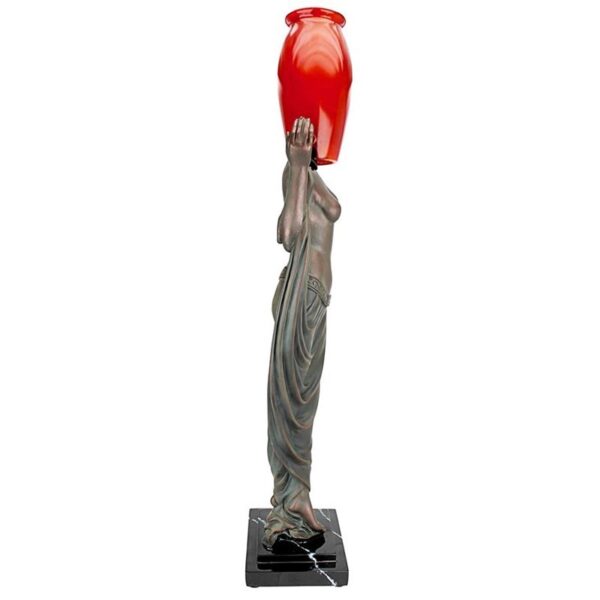 Design Toscano KY58026 9 Inch Art Deco Goddess of Light Table Lamp