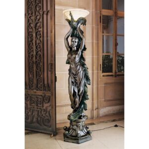 Design Toscano KY7932 19 Inch The Peacock Goddess Torchiere Lamp