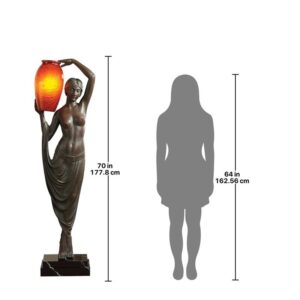 Design Toscano KY8026 Art Deco 20 Inch Goddess of Light Floor Lamp