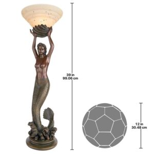 Design Toscano KY8030 13 Inch Table Top Goddess Offering Mermaid Lamp