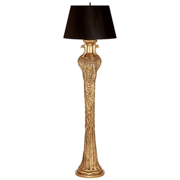 Design Toscano KY8035 20 Inch Peacock Panorama Floor Lamp