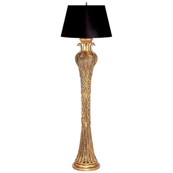 Design Toscano KY8035 20 Inch Peacock Panorama Floor Lamp