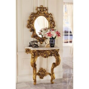 Design Toscano KY924 Madame Antoinette Console and Mirror Set