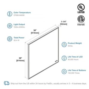 Blossom LED M4 3636 Stellar 36 Inch LED Mirror