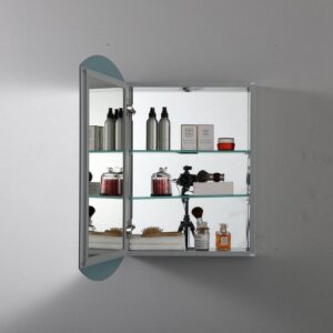 Blossom MC8 2031 20 W x 31 H Inch Aluminum Medicine Cabinet with Mirror