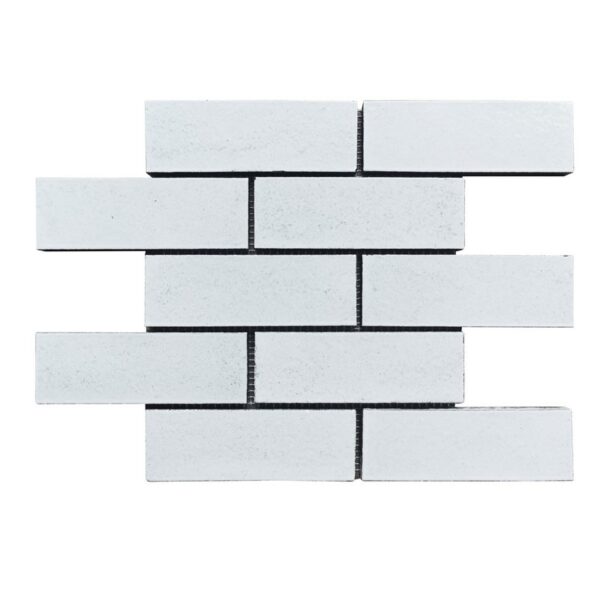 Altair MILS05 Lorca 11 1/8 Inch x 9 7/8 Inch Subway Lava Stone Mosaic Floor and Wall Tile - 9 Pieces