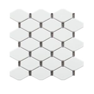 Altair MYGM02 Badajoz 11 1/2 Inch x 10 7/8 Inch Honeycomb Glass Mosaic Wall Tile