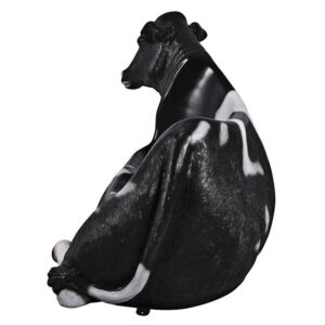 Design Toscano NE120020 66 Inch Cowch Holstein Cow Bench