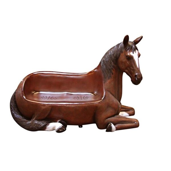 Design Toscano NE130004 70 Inch Saddle Up Horse Bench