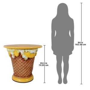 Design Toscano NE130019 33 Inch Ice Cream Cone Table