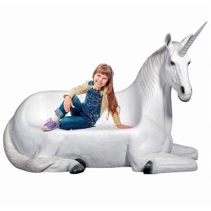 Design Toscano NE140001 71 Inch Mystical Unicorn Bench