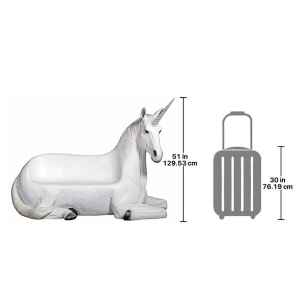 Design Toscano NE140001 71 Inch Mystical Unicorn Bench