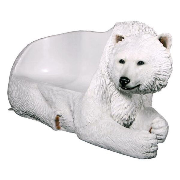 Design Toscano NE1600177 79 Inch Polar Bear Bench