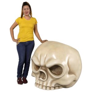 Design Toscano NE1702056 40 Inch Bone Skull Chair