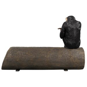 Design Toscano NE180038 65 Inch Monkey See Monkey Do Chimpanzee Bench