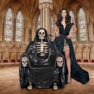 Design Toscano NE180195 37 Inch Seat of Death Grim Reaper Throne Chair