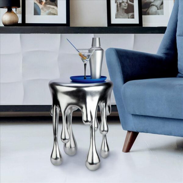 Design Toscano NE210024 16 Inch Splash Droplet Sculptural Side Table