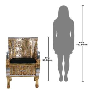 Design Toscano NE363274 25 Inch King Tut Egyptian Throne Chair