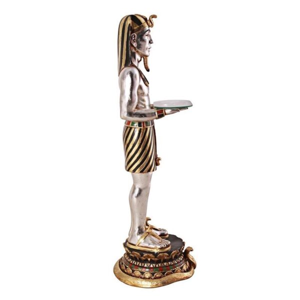 Design Toscano NE43377 14 Inch Egyptian Pharaohs Faithful Servant Table