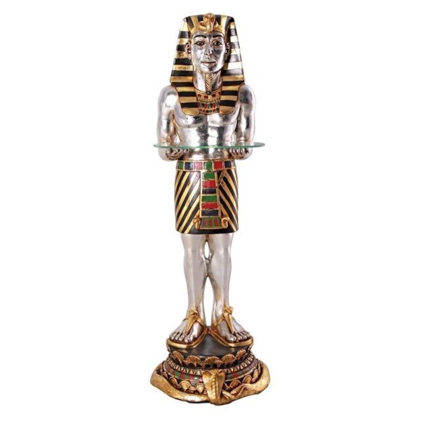 Design Toscano NE43377 14 Inch Egyptian Pharaohs Faithful Servant Table