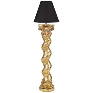 Design Toscano NE5190041 26 Inch Gold Bernini Barley Twist Floor Lamp