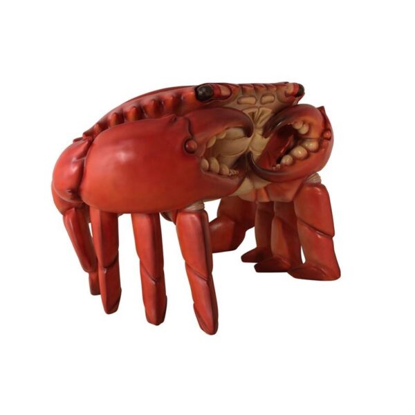 Design Toscano NE590079 44 Inch Spice Islands King Crab Chair - Red