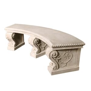 Design Toscano NE70605 76 1/2 Inch Salentino Crescent Garden Bench