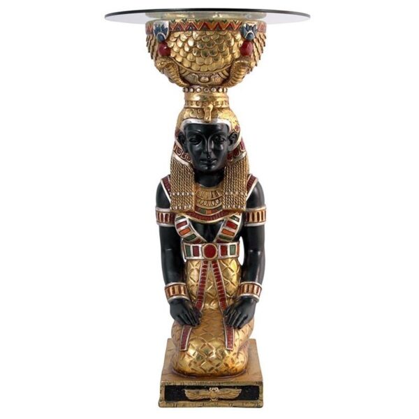 Design Toscano NE75534 9 1/2 Inch Egyptian Goddess Set Table