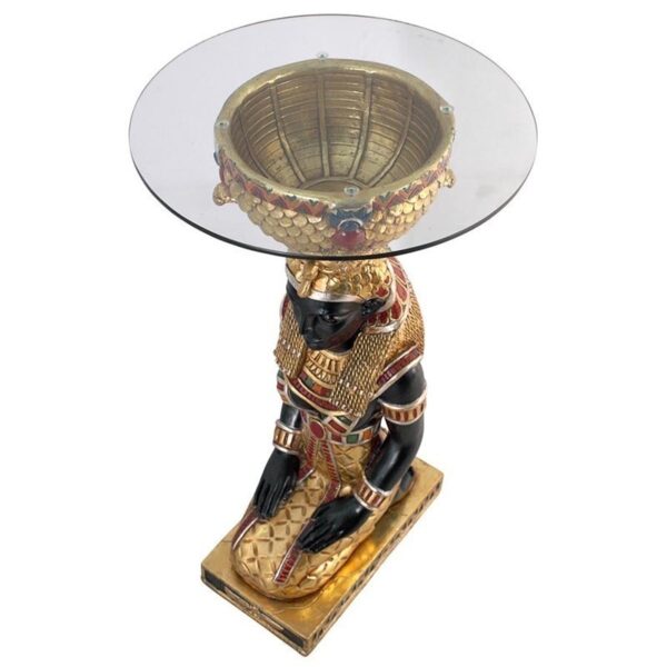 Design Toscano NE75534 9 1/2 Inch Egyptian Goddess Set Table