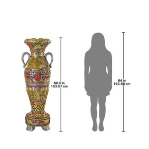 Design Toscano NE867045 22 Inch Temple of Luxor Grand Scale Egyptian Urn