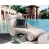 Design Toscano NE90022 70 Inch Hadrians Villas Chaise Lounge