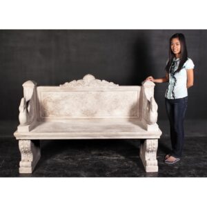 Design Toscano NE90080 64 Inch Giant Neoclassical Swan Garden Bench