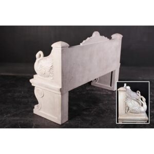 Design Toscano NE90080 64 Inch Giant Neoclassical Swan Garden Bench