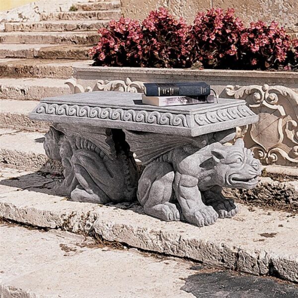 Design Toscano NG29878 31 Inch Blair Castle Gargoyle Bench