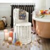 Design Toscano NG33047 16 Inch Baths of Caracalla Column Chair