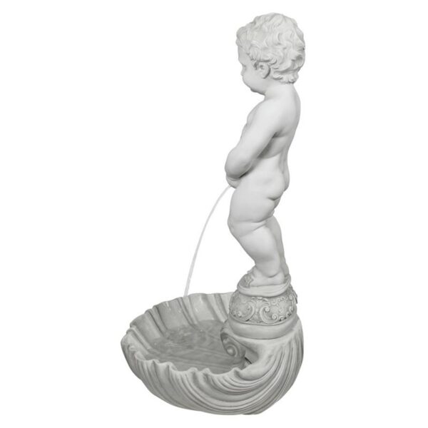 Design Toscano NG833505 17 Inch Manneken Pis with Shell Basin and Pump