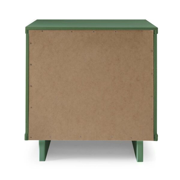 Manhattan Comfort Granville Modern Nightstand 1.0 with 1 Full Extension Drawers in Sage Green