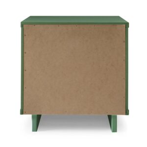 Manhattan Comfort Granville Modern Nightstand 2.0 with 2 Full Extension Drawers in Sage Green