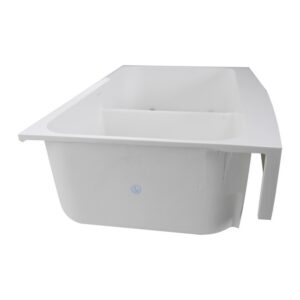 Nantucket Sinks NS-GSEZA32D Retrofit 31 Inch Glacierstone Double Bowl EZ Apron Kitchen Sink in White