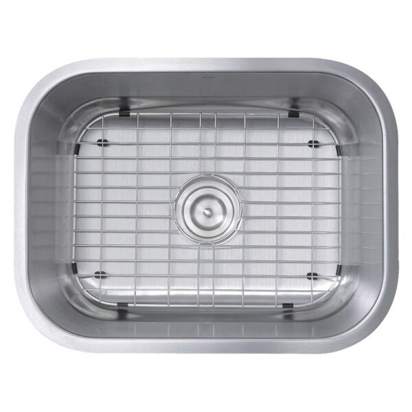 Nantucket Sinks NS09i-16 23 Inch Small Rectangle Single Bowl Undermount Stainless Steel Kitchen Sink - 16 Gauge